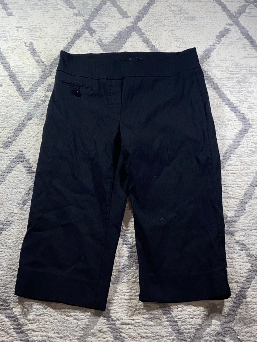 Reitmans Black Women's Capris Stretch Bermuda